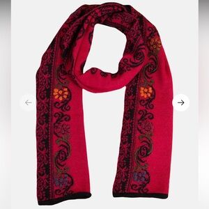 100% Alpaca Simply Natural Anastasia Wine Scarf